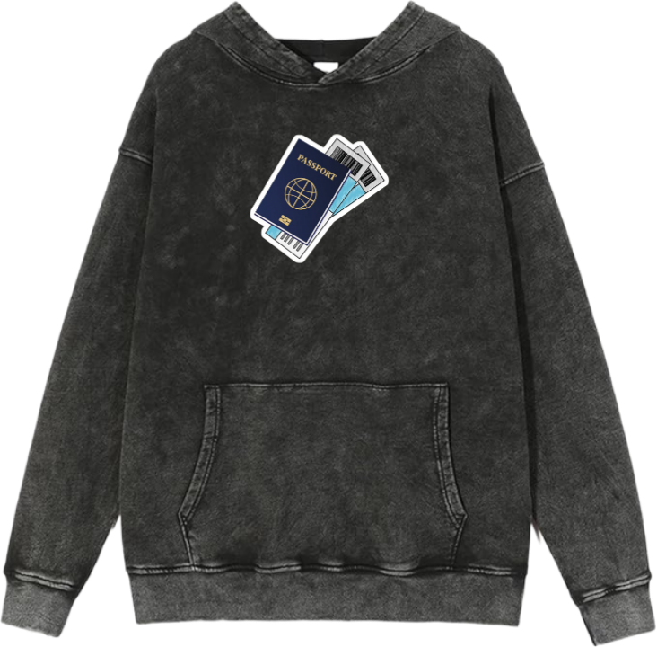travel travellar Oversize Hoodie Washed gray 1