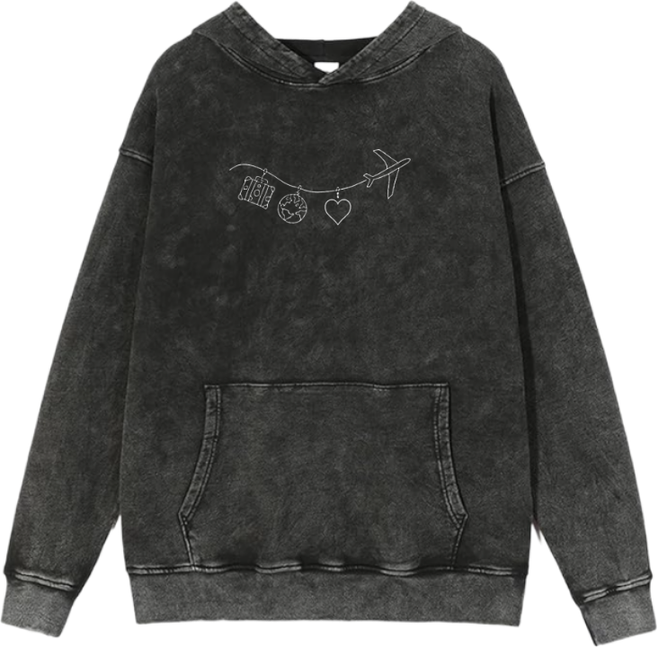 travel travellar Oversize Hoodie Washed gray 5