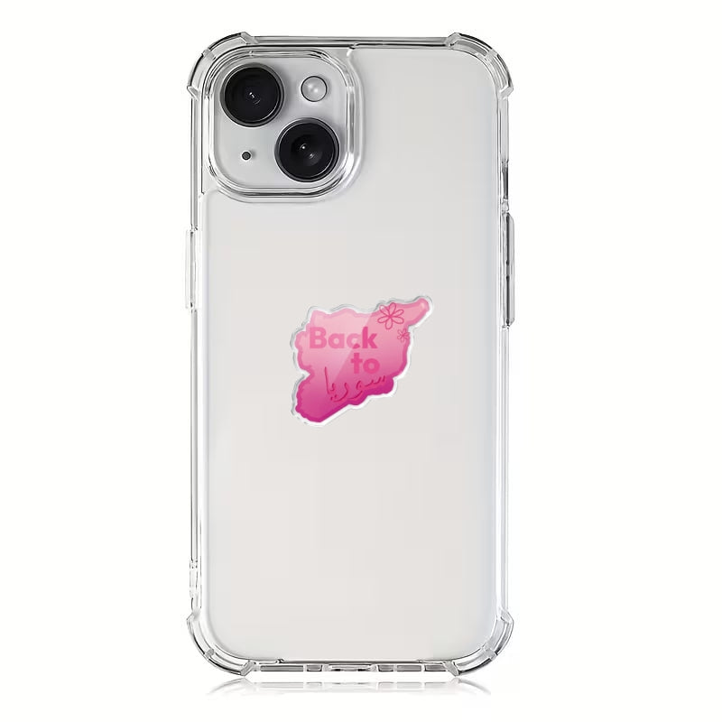 Phone / pad  acrylic stickers Back to سوريا