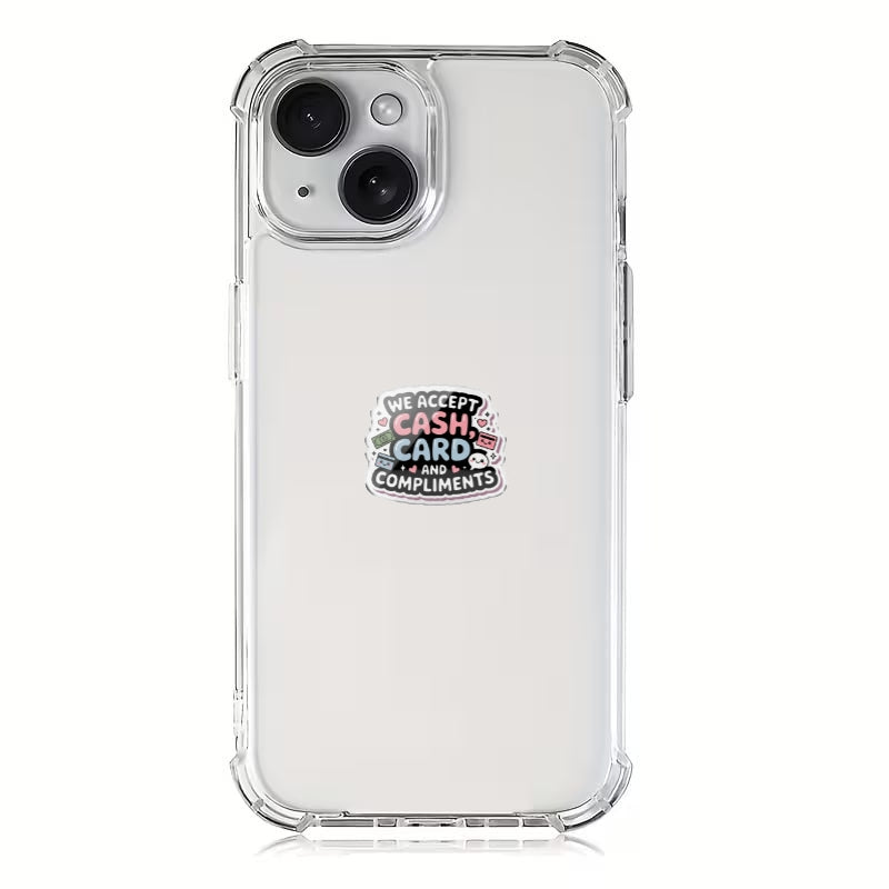 Phone / pad  acrylic We accept cash, card, and compliments