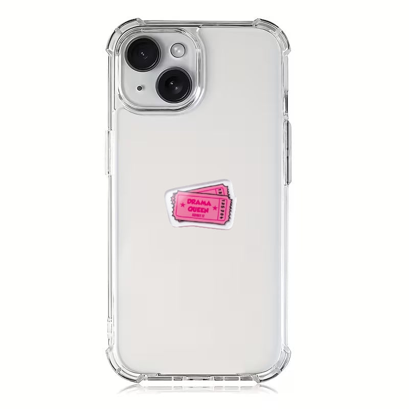 Phone / pad  acrylic stickers Drama Queen" ticket