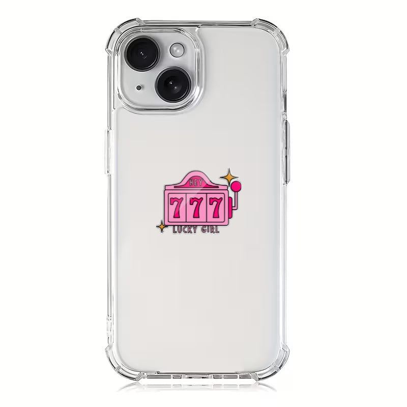 Phone / pad  acrylic stickers pink "777"