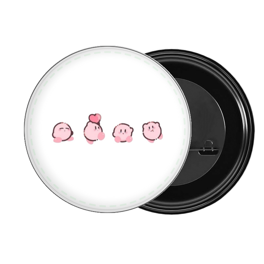 Cute Anime Kirby Bunny Pin Button – Kawaii Pink Rabbit Costume Metal Badge, Aesthetic Backpack & Jacket Accessories, Perfect Gift for Gamers and Anime Fans 33