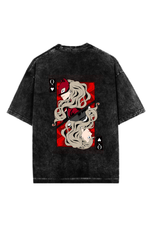 Persona 5 T-Shirt Oversized Washed Back 1