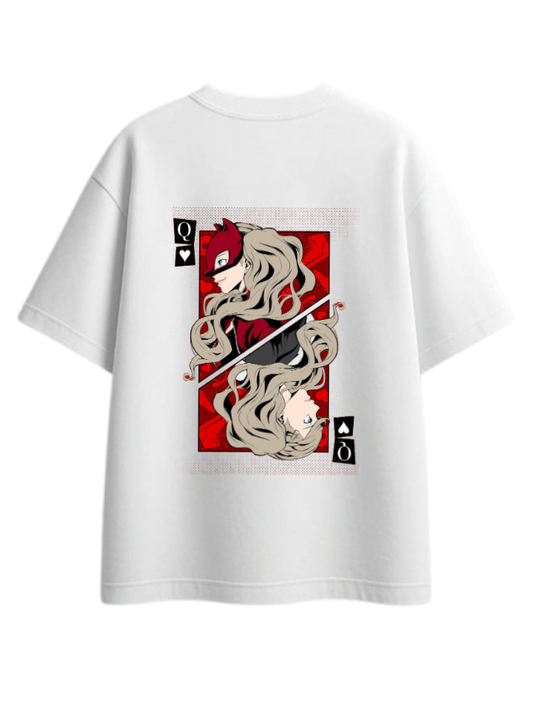 Persona 5 T-Shirt Oversized White Back 1