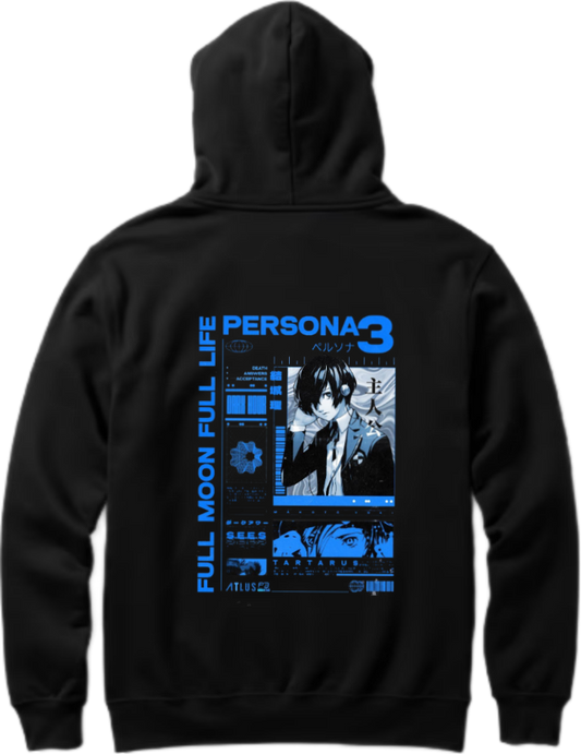 Persona 3 Hoodie Oversized black Back 2