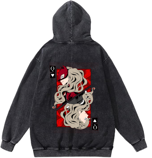 Persona 5 hoodie Over Size Washed Back 1