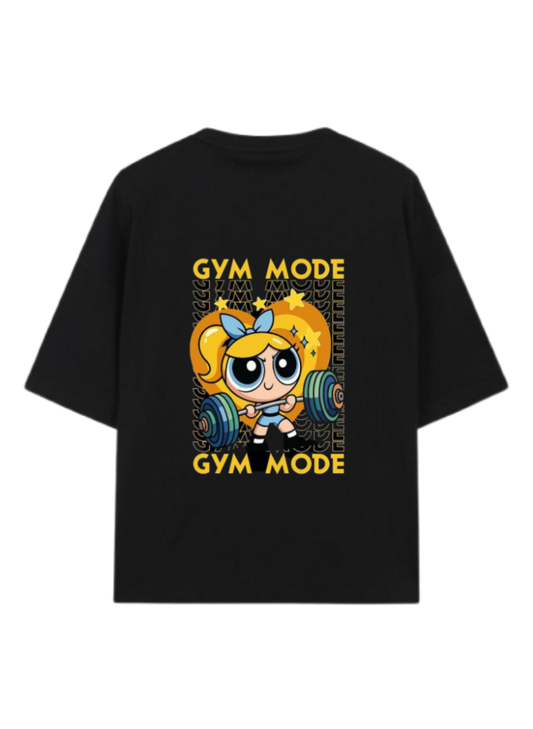 The Powerpuff Girls T-Shirt, Oversized Black Back 1