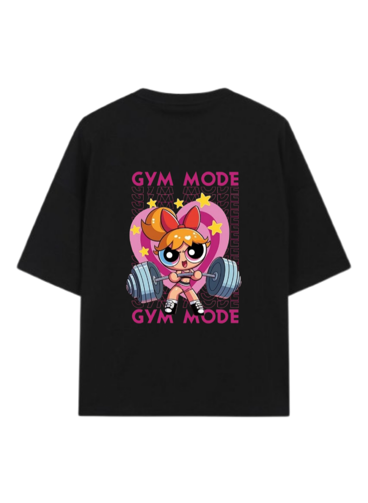 The Powerpuff Girls T-Shirt, Oversized Black Back 2