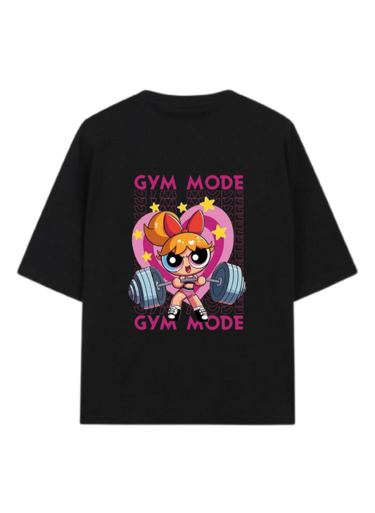 The Powerpuff Girls T-Shirt, Oversized Black Back 2