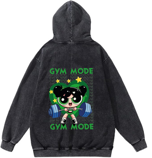 The Powerpuff Girls Over Size hoodie Washed 3