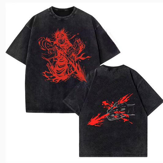Jujutsu Kaisen t-shirt Over Size Washed Back 4