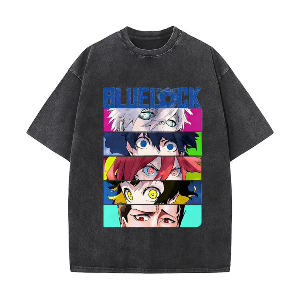 Blue Lock T-Shirt Oversized Washed 4