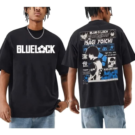 Blue Lock T-Shirt, Oversized Black Back 2