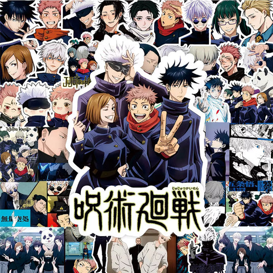 10/30/50pcs Cartoon Jujutsu Kaisen Anime Stickers Waterproof Graffiti Decal Suitcase Stationery Helmet Cool PVC Sticker Toy Gift