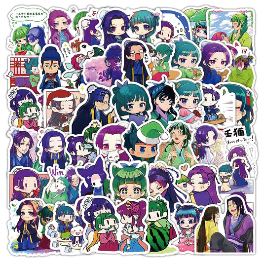 10/30/50pcs Maomao Apothecary Diaries Stickers Cute Graffiti Decals DIY Scrapbook Guitar Luggage Jinshi Anime Sticker Toys Gifts