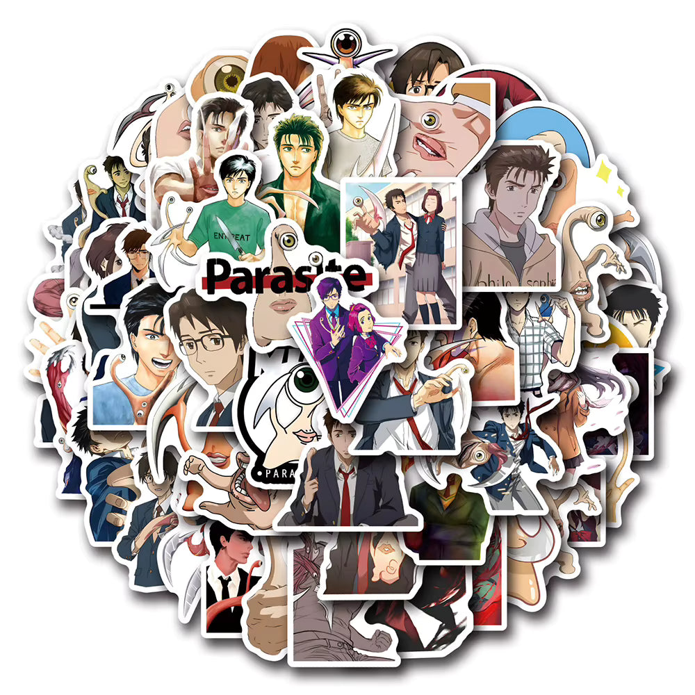 10/30/50pcs Anime Parasyte Stickers Cool Graffiti Decals Toy Waterproof DIY Luggage Phone Motorcycle Cartoon Manga Sticker Decor