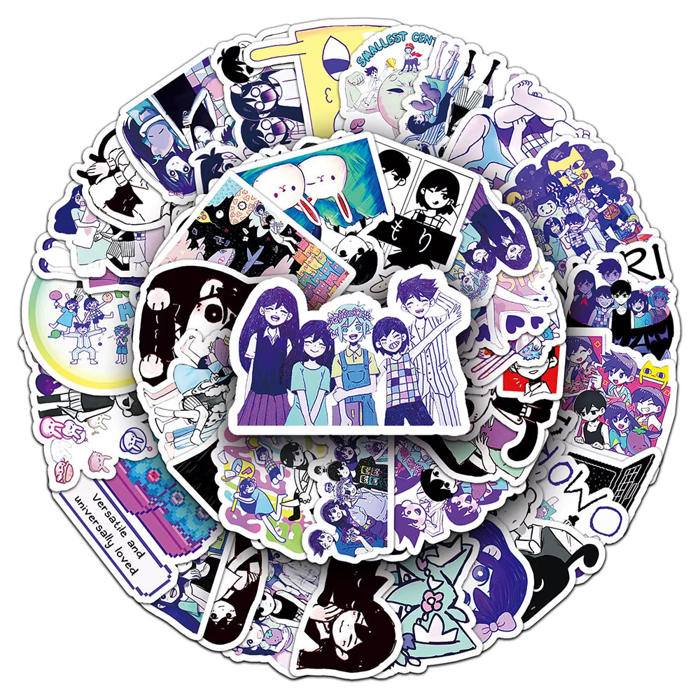 10/30/50pcs Game Omori Anime Stickers Funny Cartoon Decals Toy DIY Skateboard Phone Notebook Guitar Waterproof Graffiti Sticker