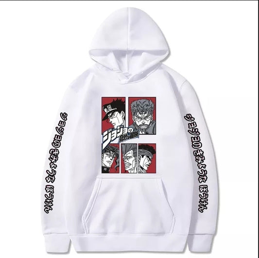 JoJo's Bizarre Adventure White hoodie 1 R