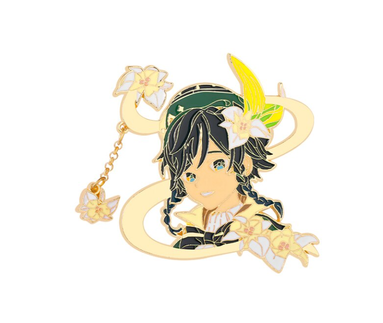 Genshin Impact 'Venti Cute Chain' Enamel Pin – Distinct Pins