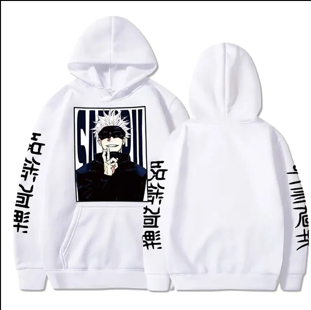 Jujutsu Kaisen Over Size hoodie White 3