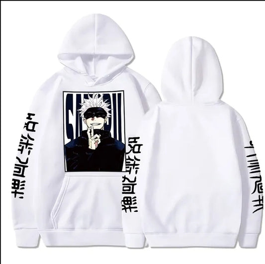 Jujutsu Kaisen Over Size hoodie White 3