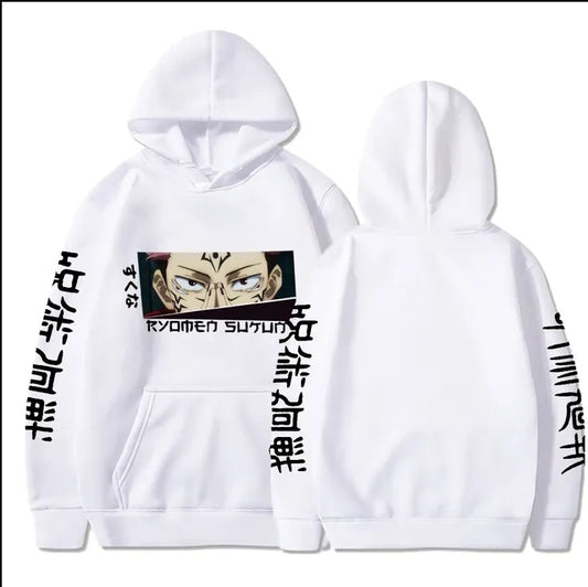 Jujutsu Kaisen Over Size hoodie White 4