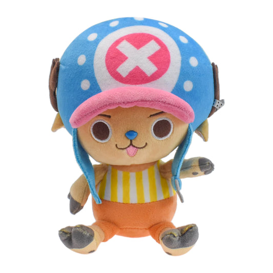 one piece plush toy, tony tony chopper plushie, chopper stuffed animal, anime plush doll, straw hat pirates merchandise, cute chopper figure, manga collectible gifts, soft anime plushie, chopper after 2 years, luffy crew toys