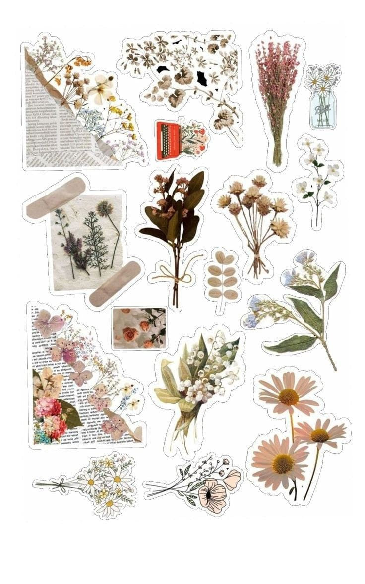Vintage Flower Sticker 63