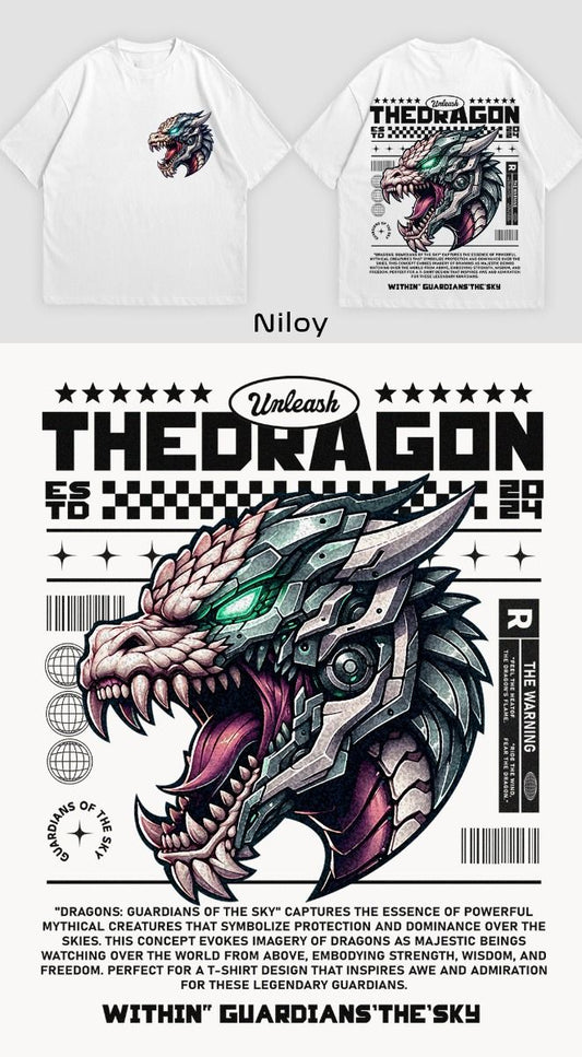 THE DRAGON T-Shirt Oversized White
