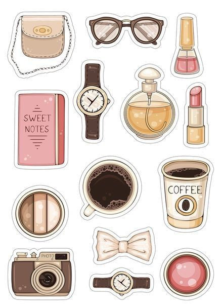 Cute Girly Accessories Sticker 68