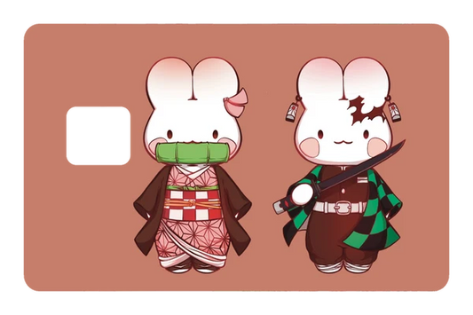 anime Bunny Slayer credit debit card skin