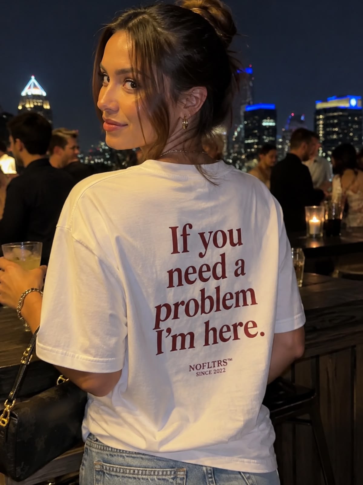 If you need a problem I'm here T-Shirt Oversized White