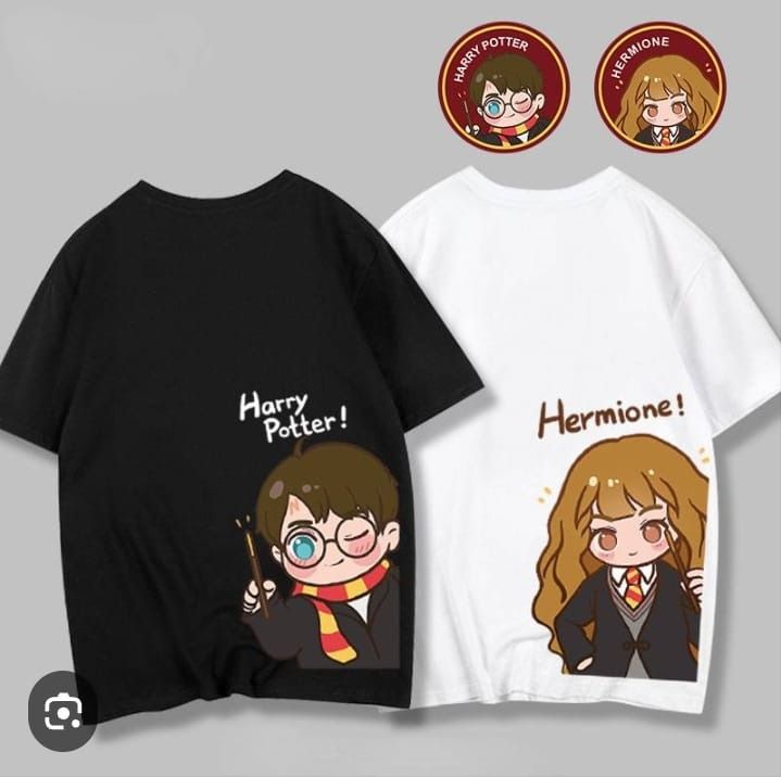 HARRY potter t-shirt Couple white and black