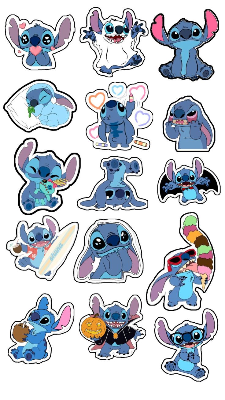 stitch stickers sheet 2