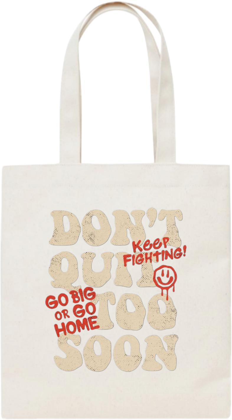 GO BIG OR GO HOME tote bag beige 48