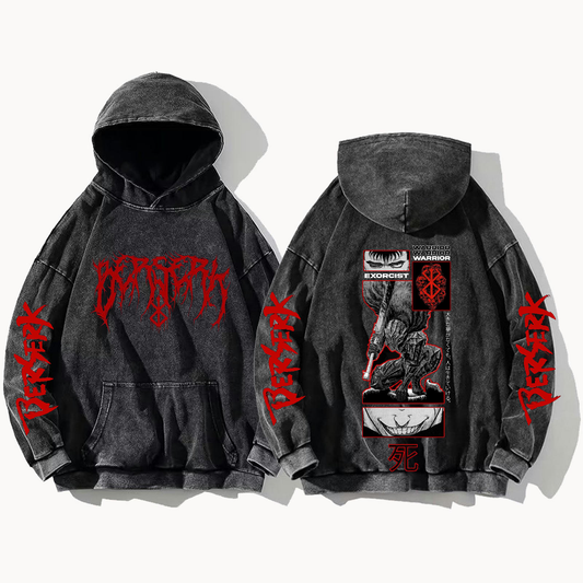 Berserk One Size hoodie Washed Back 6